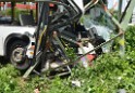 Schwerer Bus Unfall Koeln Porz Gremberghoven Neuenhofstr P224